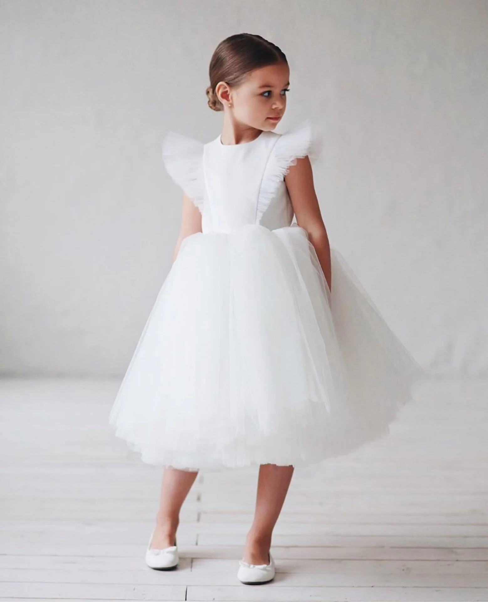 Baby Girl Dress 2-3 Year Prom Dresses 2022 Black Girls Fashion Toddler Little Girls Dresses In White