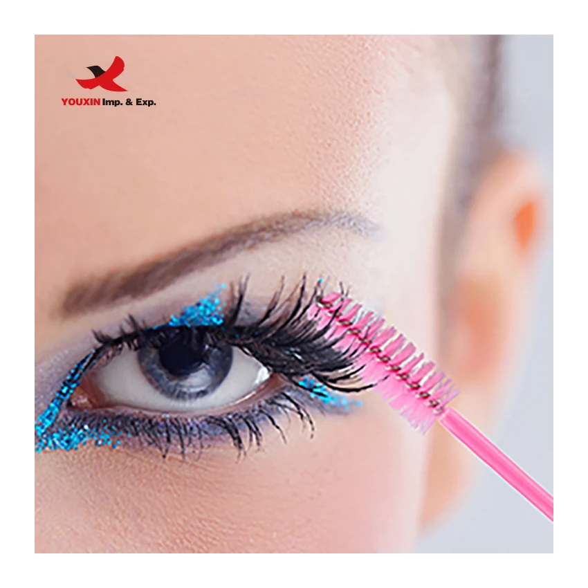 Fast delivery mascara wands disposable eyelash lash brushes spoolies lash extensions eyelash lash spoolie mascara wand brush