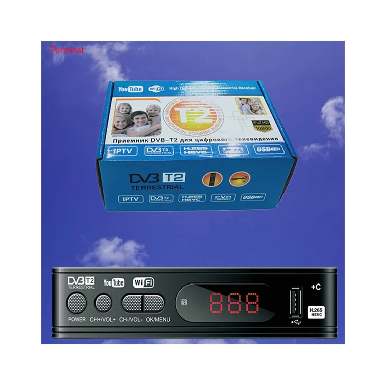 t2 dvb-t2 tv receiver hd digital tv tuner receptor h265 .digital tv receiver iptv box wifi dongle dvbt2  set-top box expressvpn