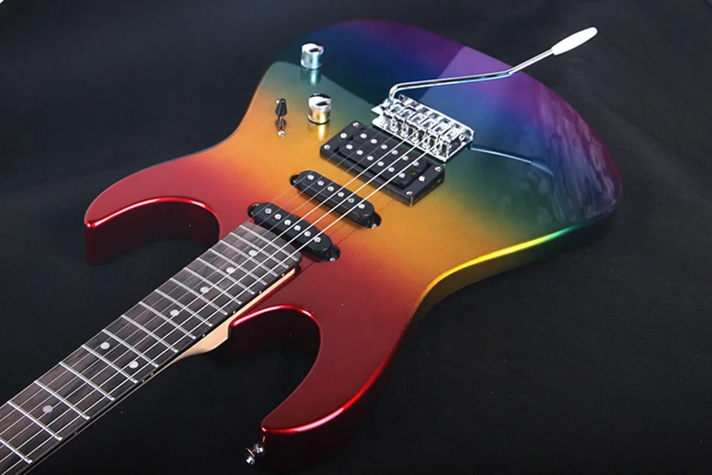 BX-ST-M2Rainbow  Customized Babson Electric Guitar Acoustic Hot Selling Wholesale Guitar For Sale