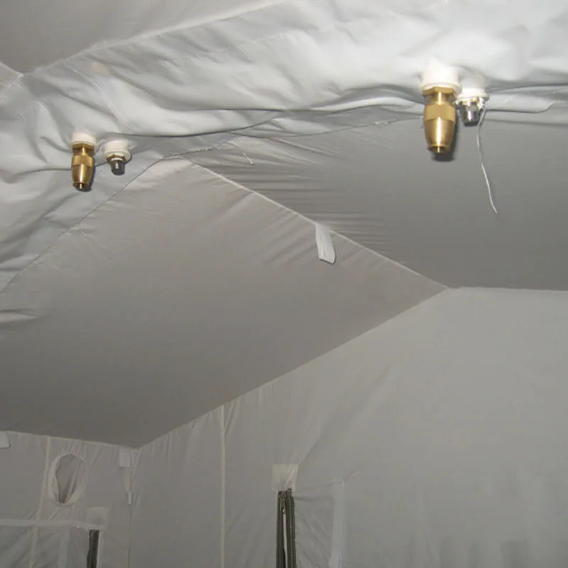 European style public decontamination tent outdoor shower emergency fire disinfection chemical prevention inflatable tent