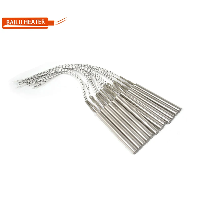Bailu High Density 240V 200W 14*140mm Stainless Steel Electric Cartridge Heater with Crimped Cable