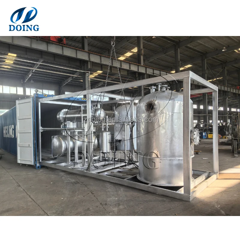 100/500kg modular waste engine oil purifier/used motor oil refinery industrial equipment distillation for diesel machine