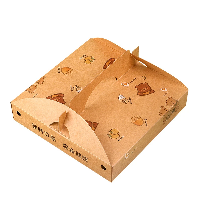 Cheap paper pizza delivery box corrugated cardboard pizza packaging box custom printed takeaway pizza carton box