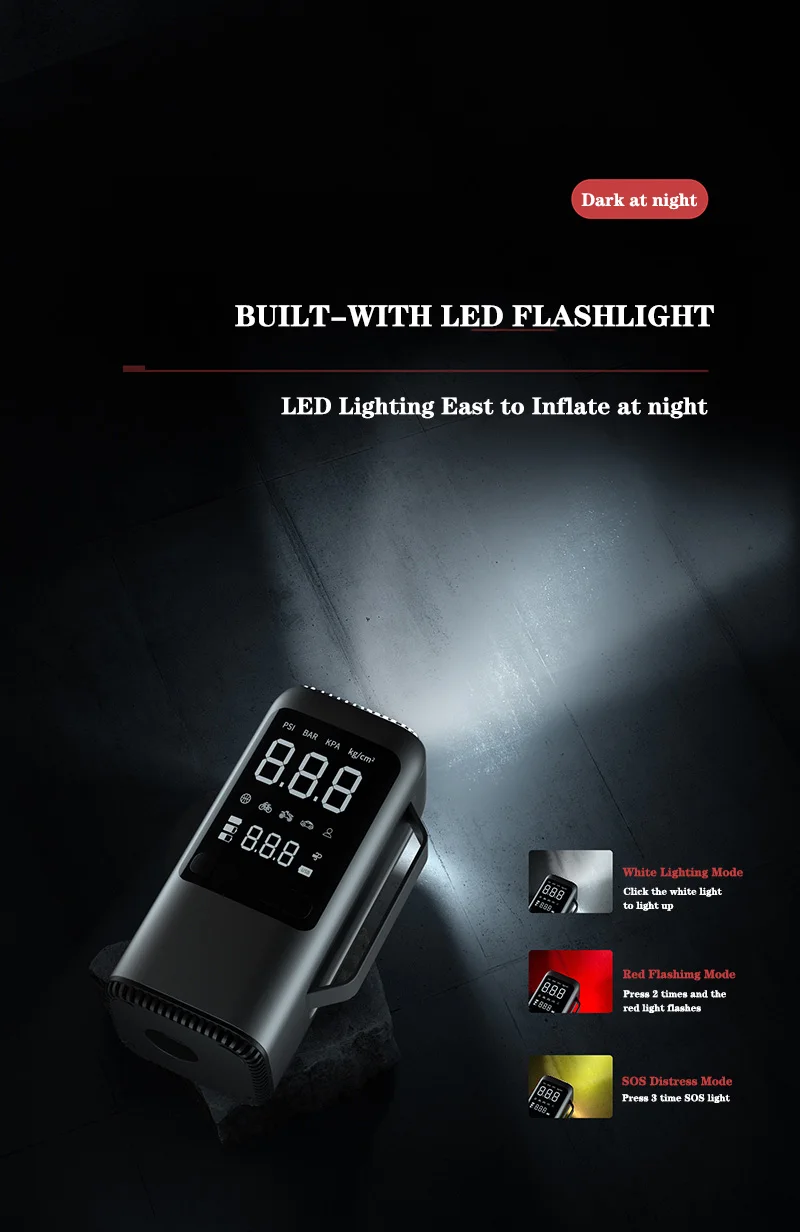 8000mAh jump starter with vacuum cleaner, 4 in 1 multi purpose portable jump starter with 150psi air pump