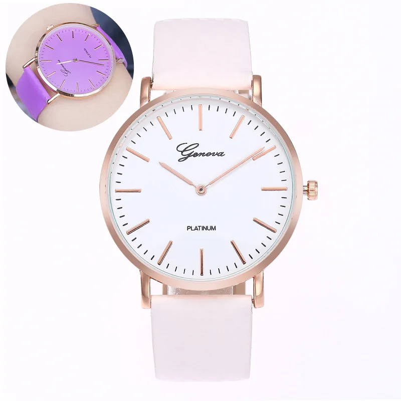 
New Fashion Simple Style Temperature Change Color Women Watch Sun UV Color Change Men Women Quartz Wristwatches 