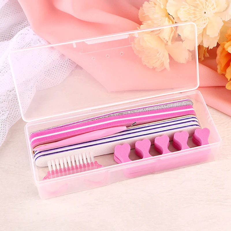 Nail shop peeling scissors professional tools manicure nail file finger cotton steel push fork special set