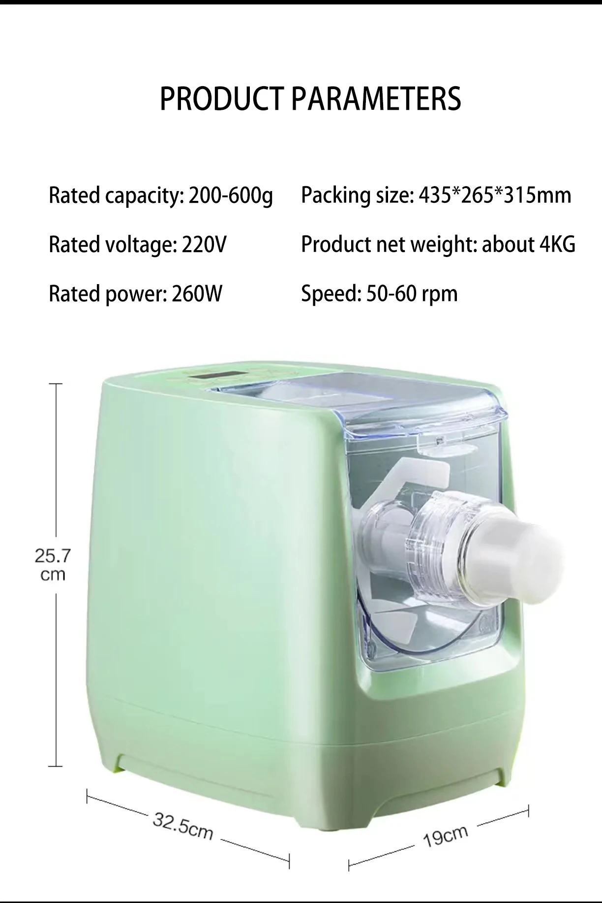 Electrical kitchen automatic electric small mini home plastic noodles spaghetti noodle pasta maker making machine