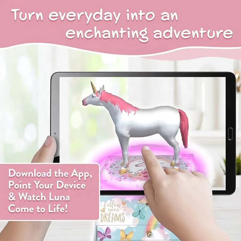 Christmas Unicorn Song Jewelry Box Granddaughter Gift Girls Jewelry Organizer Wooden Musical Gift Box