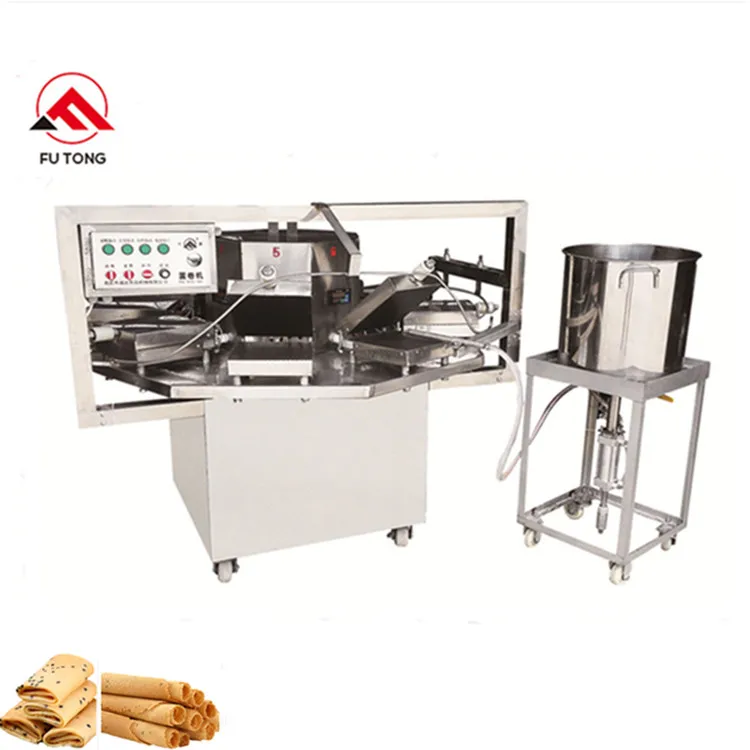 Commercial 8 10 12 heads wafer baker wafer roll machine / wafer stick machine / snack egg roll maker machine