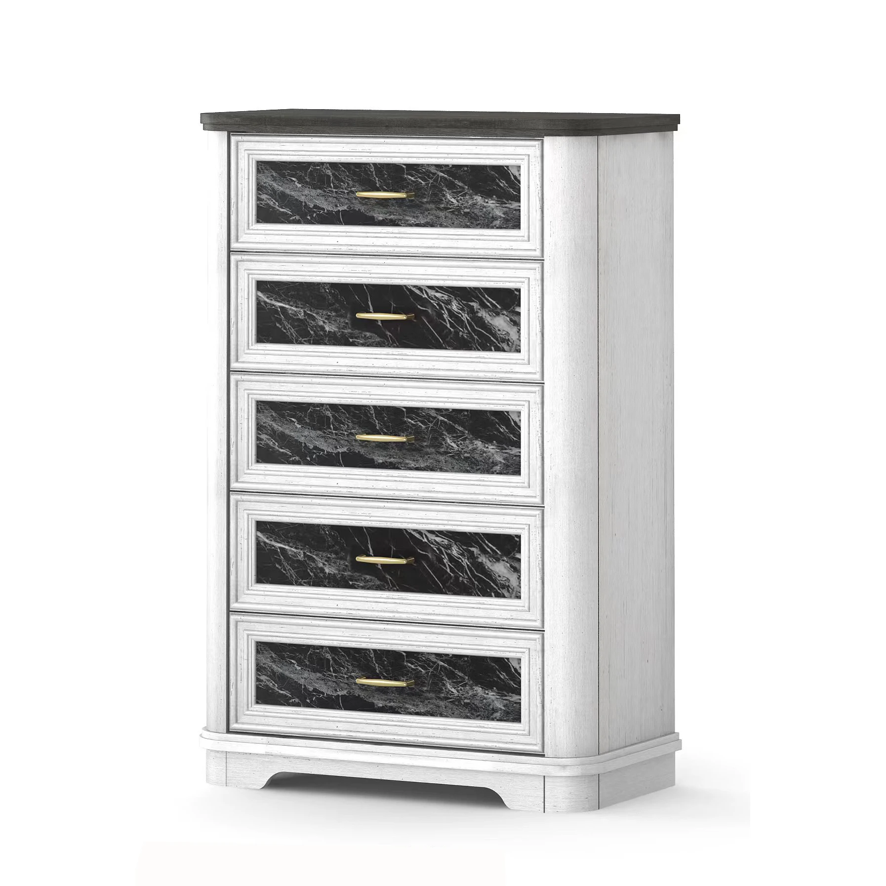 Modern Space-saving Home Office Versatile 3 Layer Display Storage Rack MDF Wooden Book Shelf Bookcase