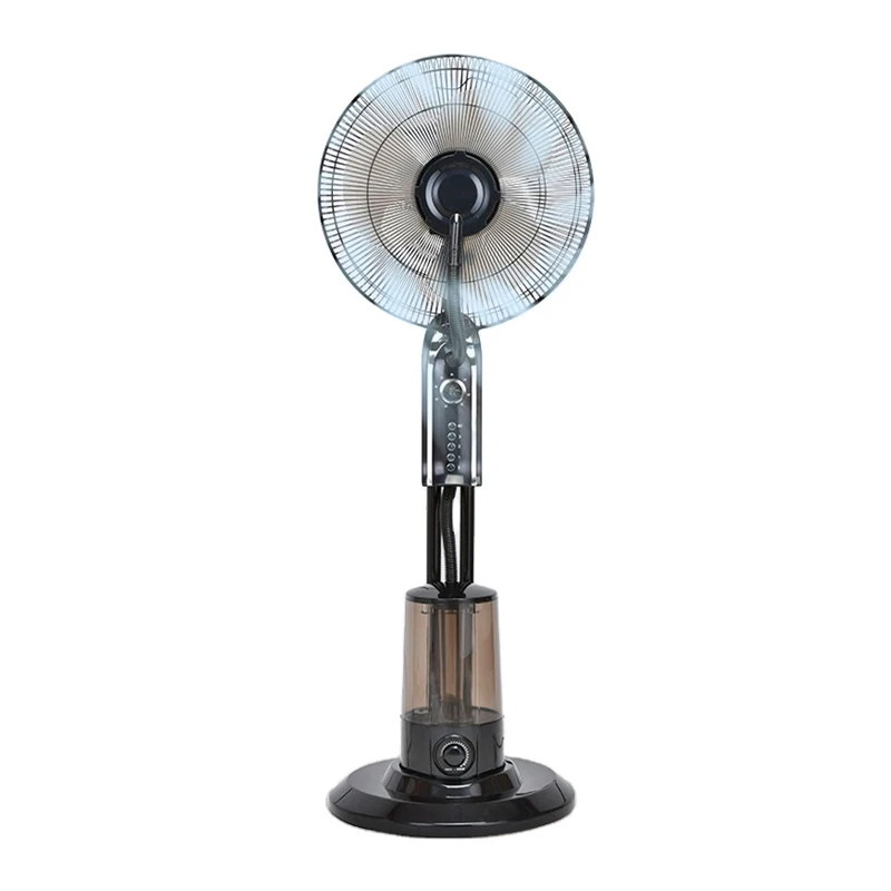 New Design Cooling Mist Fan Remote Control 16 Inch Ultrasonic Humidifier Standing Fan With Water Spray