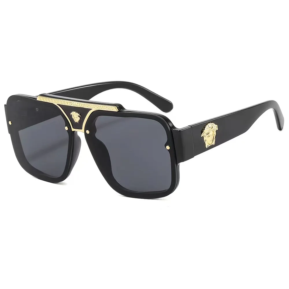 High Quality Unique Summer Glasses Shades Italian Branded Designer Sun Glasses Fashion Square Frame Luxury Sunglasses Men 2024