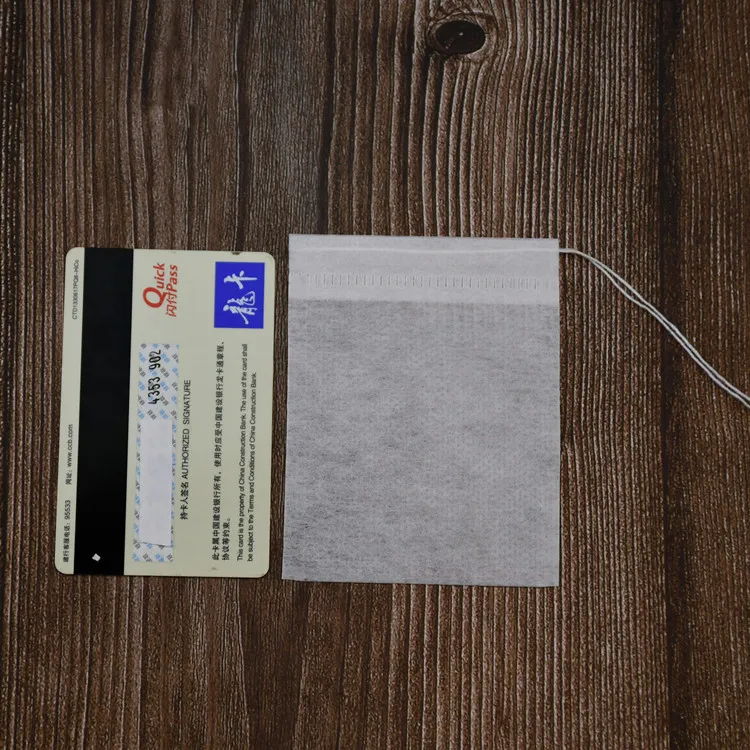 
Custom Food Safe Grade empty Non woven Fabric Packing Tea Bag with drawstring 