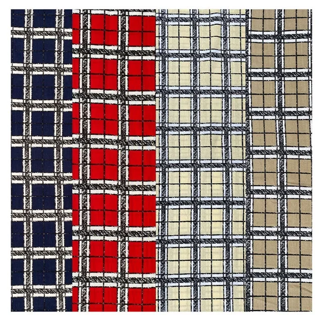 100% Искусственный материал 3068 Challis текстильная решетка для платья дешевая ткань бразильская Вельветовая ткань модная ткань 30*68