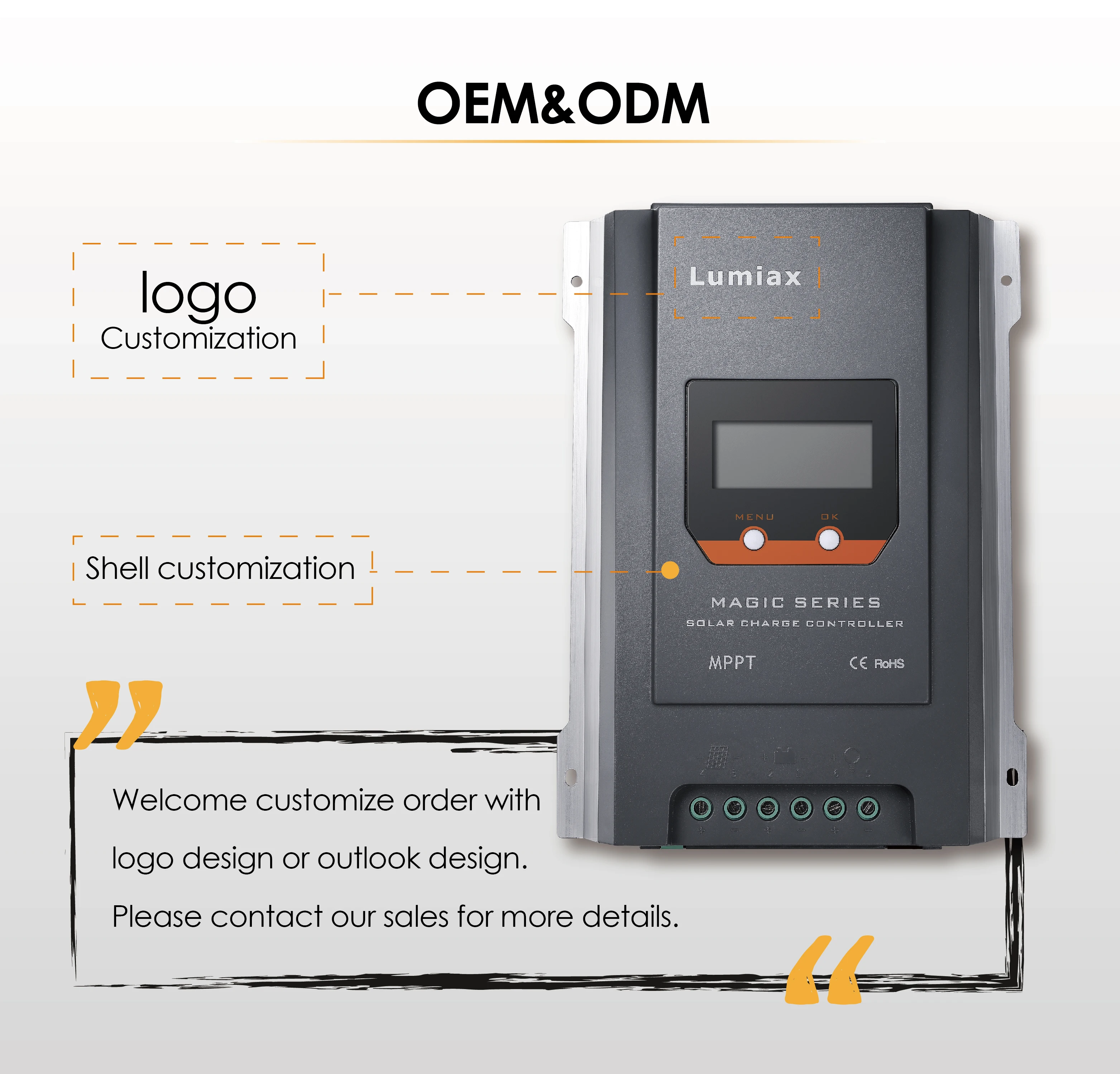 Lumiax  30A solar regulator mppt controller 12v 24v controlador de carga boost Solar Charger Controller