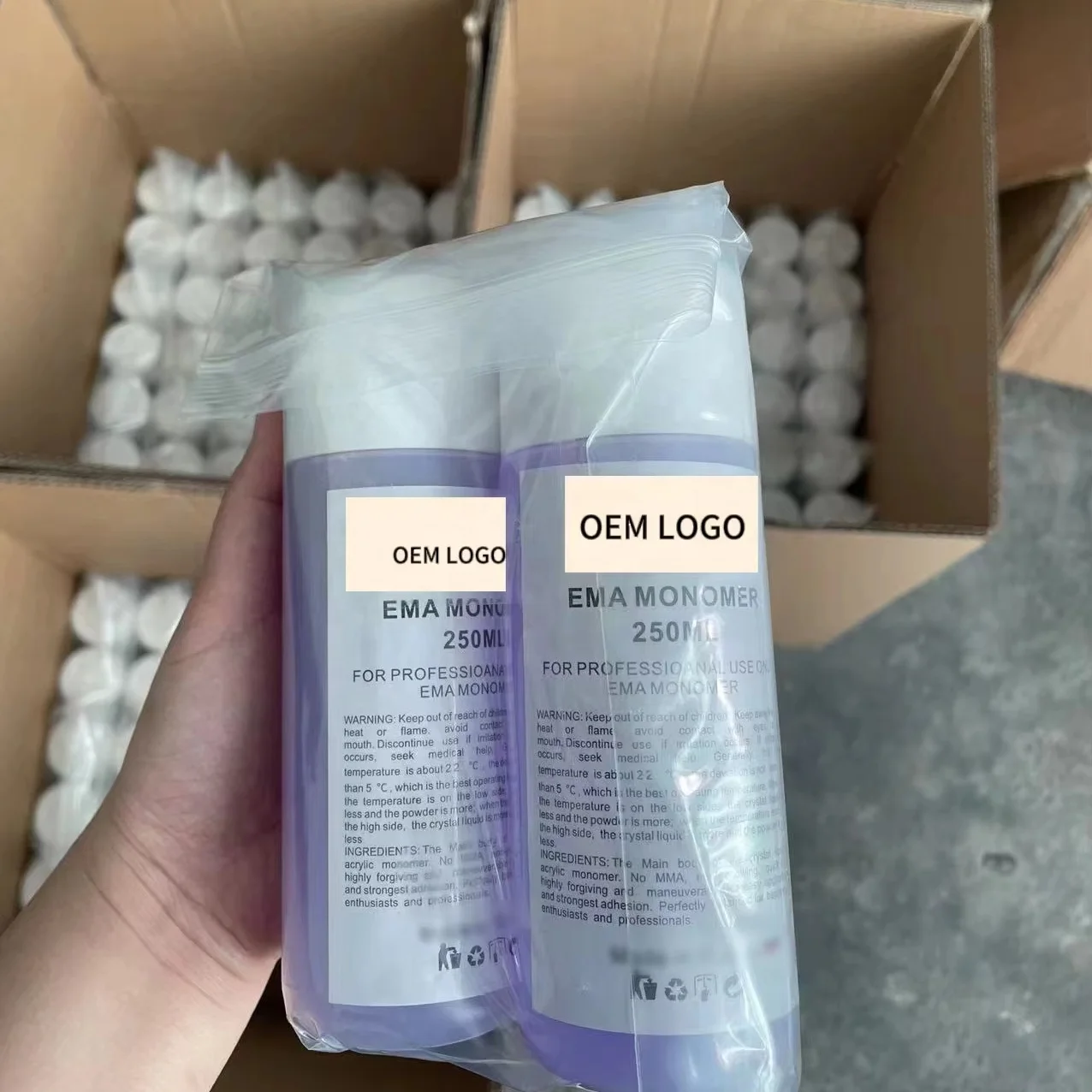 Acrylic Powder System Private Label 250ml 500ml 1L Professional EMA/MMA Monomer Acrylic Nail Liquid
