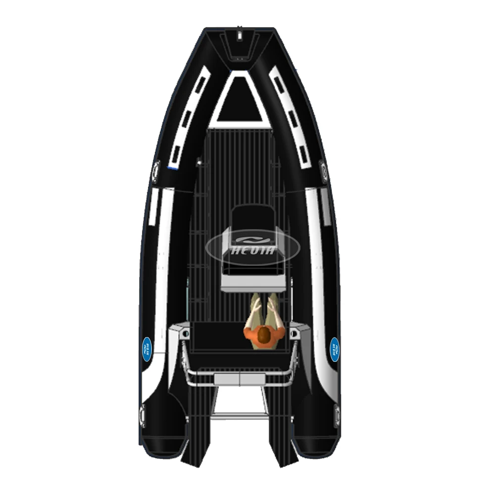 Ce High Speed 17ft Rhib Aluminum Hull Rib 520 Orca Deep v Sport 5m Boat