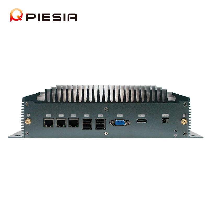 Intel 12th Gen Core i3 i5 i7 i9 3 LAN 4COM Embedded Fanless Mini PC DDR4 5G X86 Linux Industrial Computer Case for Base Station