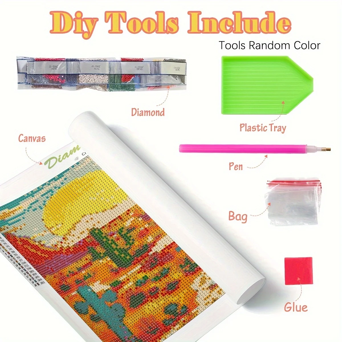 CHENISTORY Halloween Full Round Diamond Embroidery Animal Cat Diamond Painting Rhinestone Pictures Mosaic Decor For Home