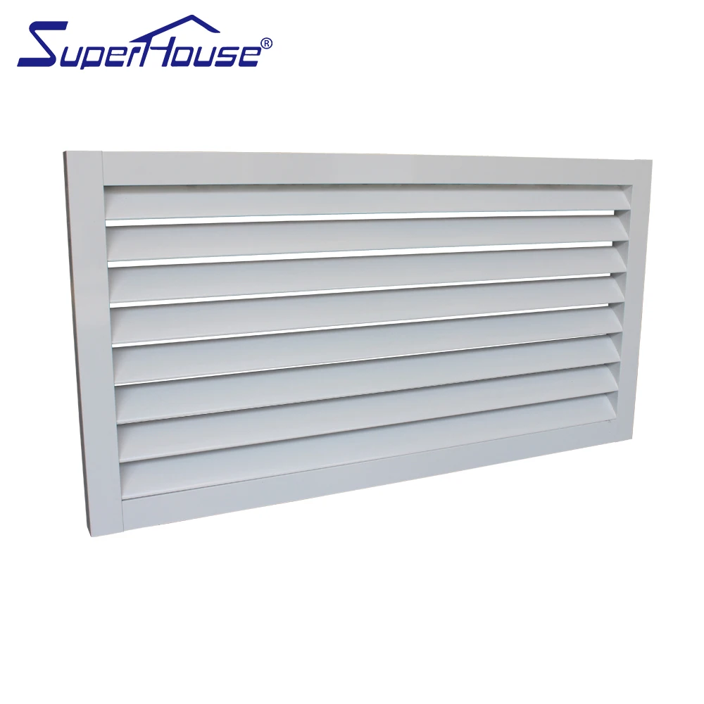 Superhouse Aluminum Shutter Window Aluminium Exterior Louver Venetian Shutters Window and Door Foshan Factory