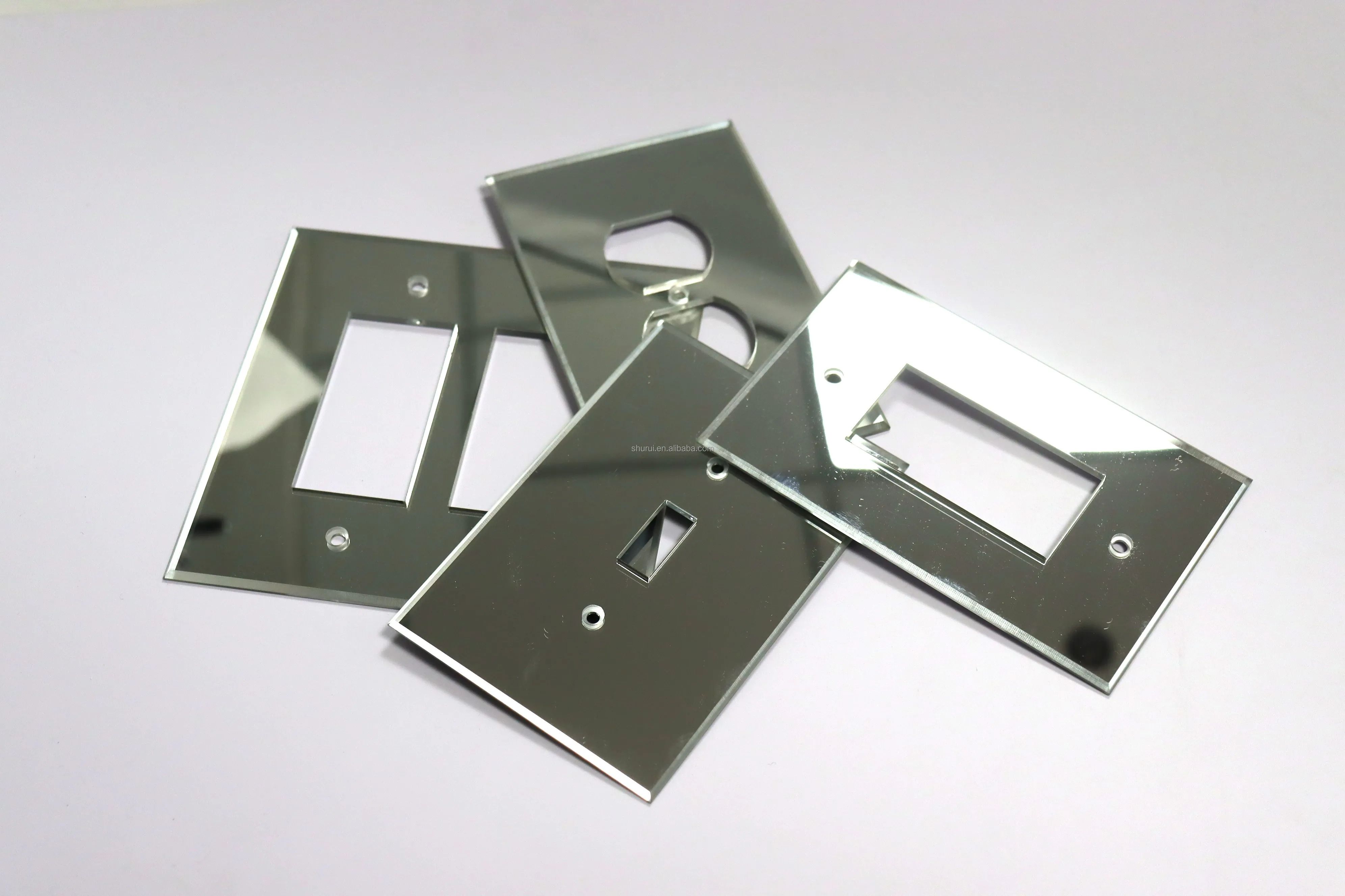 CRL Clear Toggle Switch Acrylic Mirror Plate High Quality Light Switch Mirrored Cover for Decorative