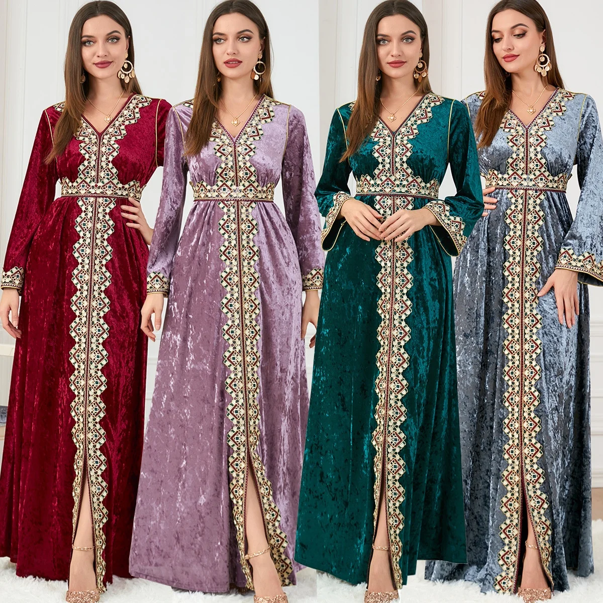 Весеннее платье Abaya Dubai марокканский кафтан арабское женское мусульманское кардиган хиджабы Рамадан с цветочным принтом Этническая Исламская одежда