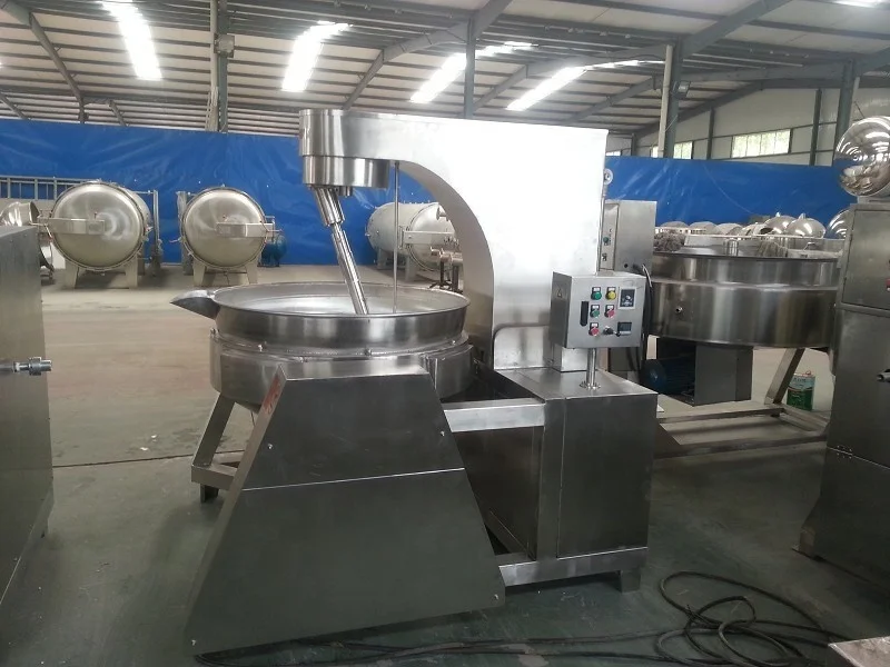 Caramel making machine cooking mixer machine chili sauce curry sauce tomato sauce jacketed kettle on hot sale at low price