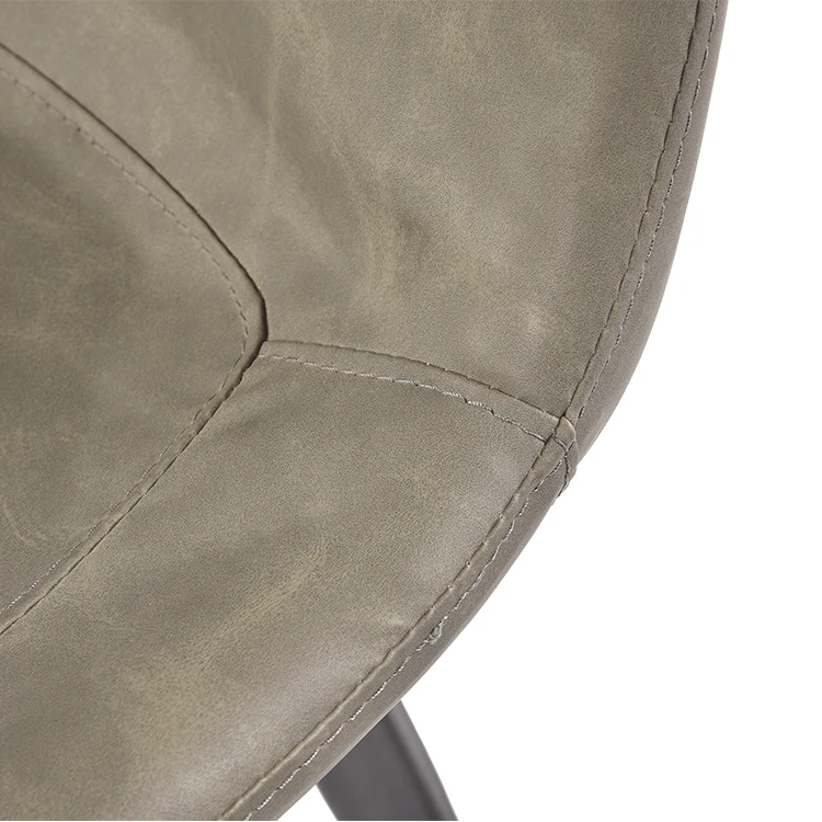 Cheap Price Designer Grey Cafe Dining Room Chair,Modern Restaurant Dining Chair With Metal Legs