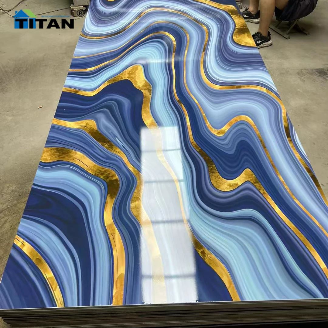 Plastic Stone Panels Marble Outlook Surface Rock Look Spc Pvc Plastic Wall Board