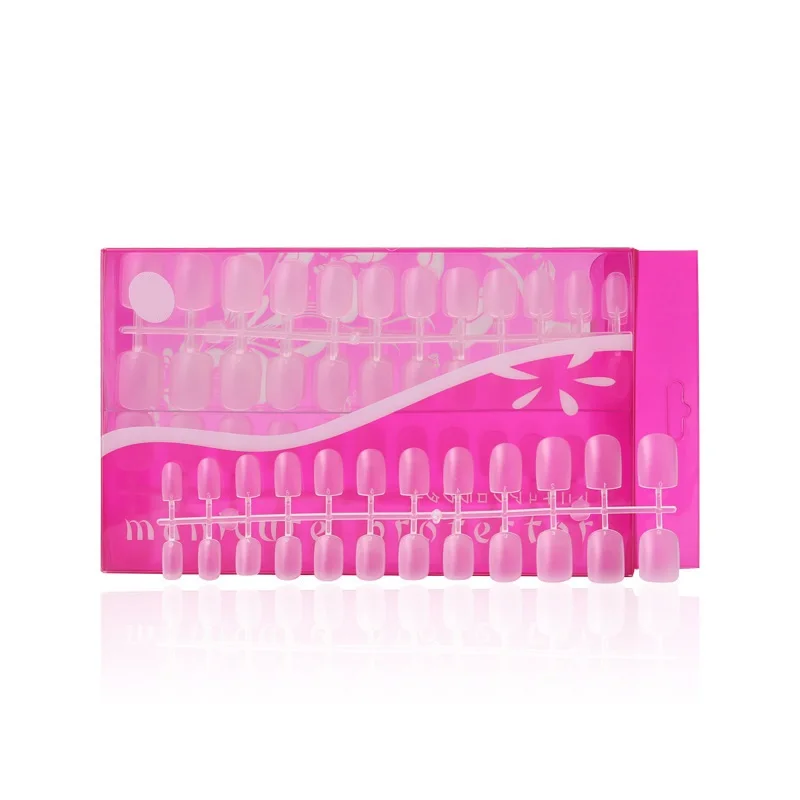 Full Cover False Nails Square Shaped Acrylic 288pcs 2 Style False Nail Tips, 12 Sizes