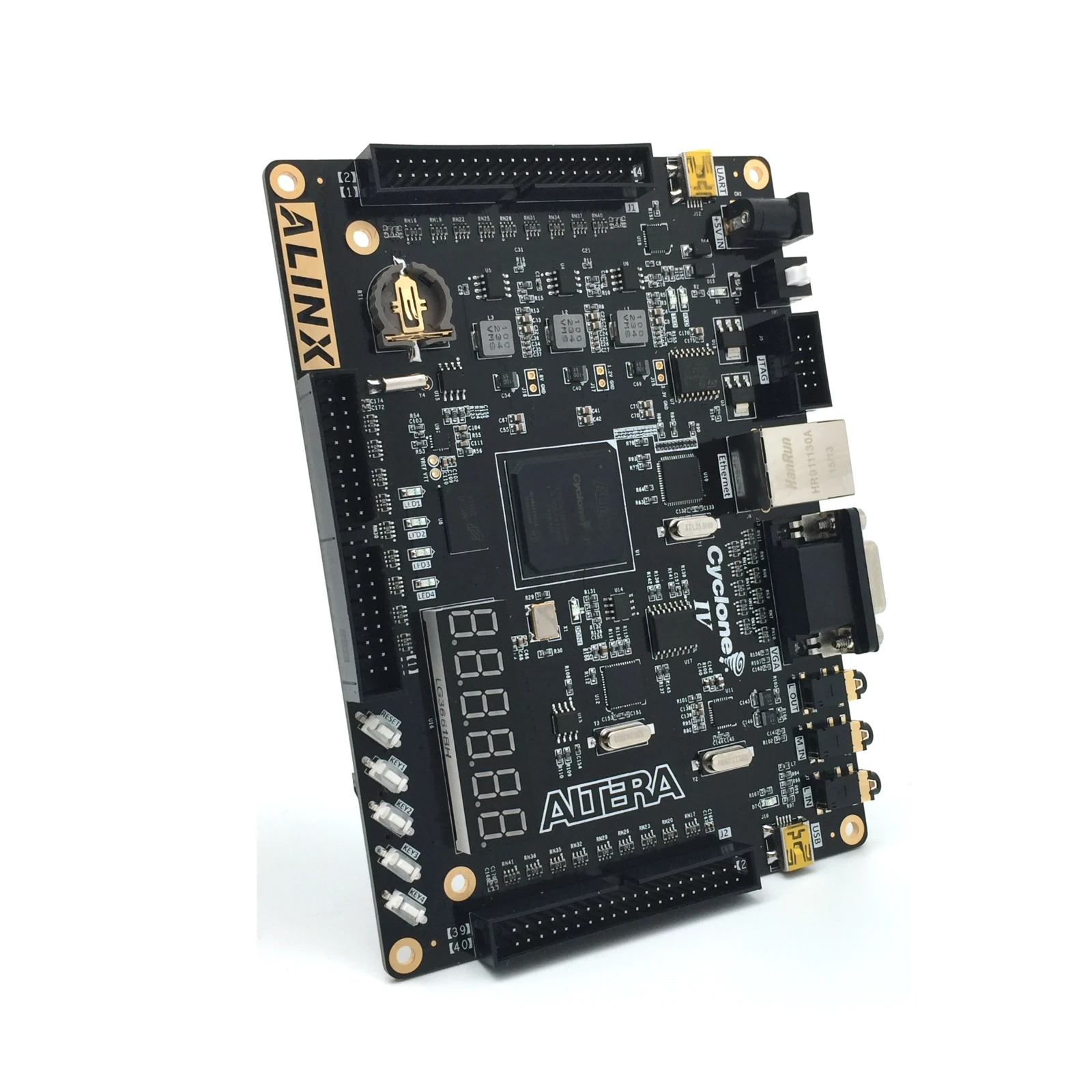 
INTEL ALTERA CycloneIV NIOS EP4CE15 FPGA Development Board DDR2 Gigabit ALINX (Board + Program Loader + camera/4.3