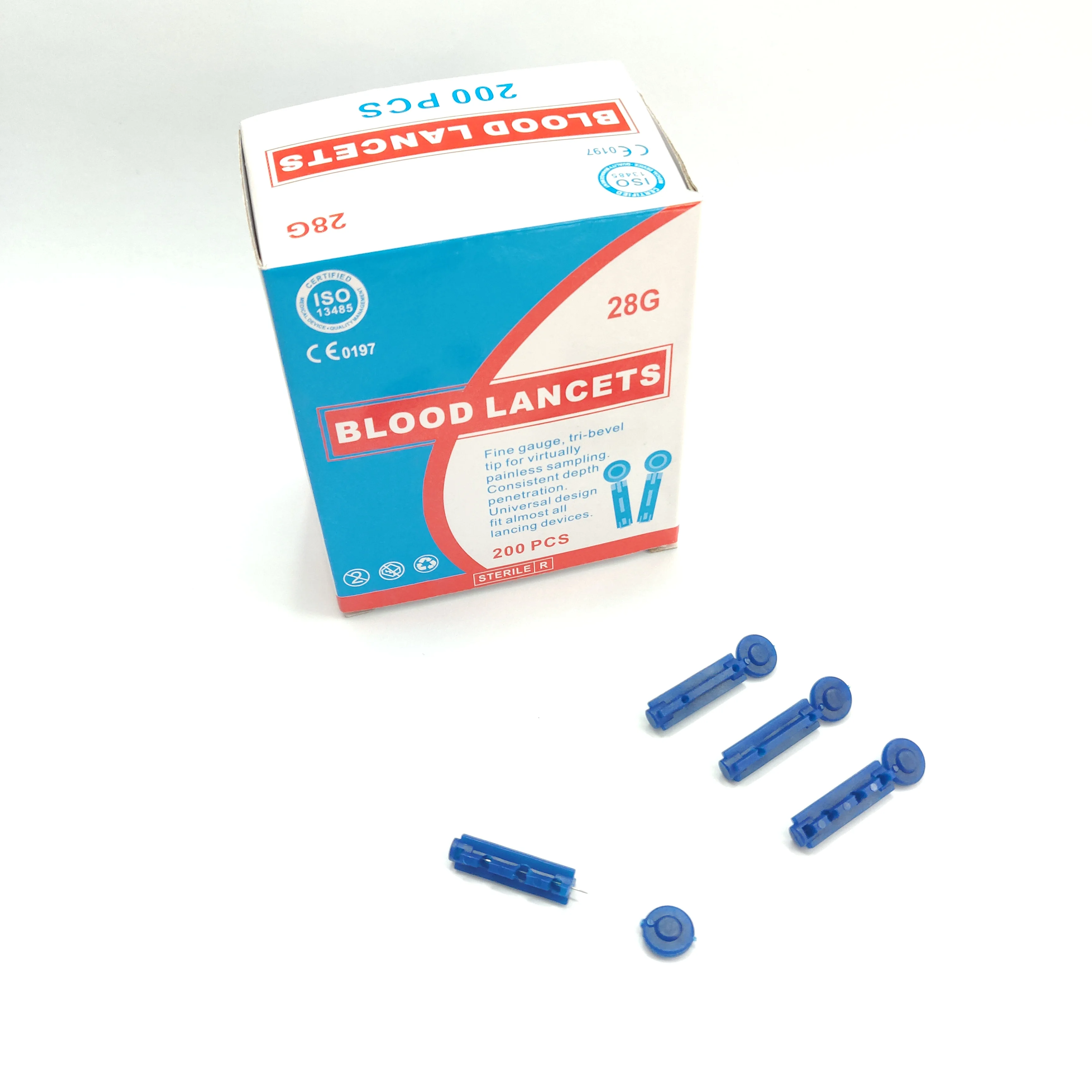 Безопасный ланцет для снятия боли, одноразовый ланцет для крови, 29 г, низкая цена