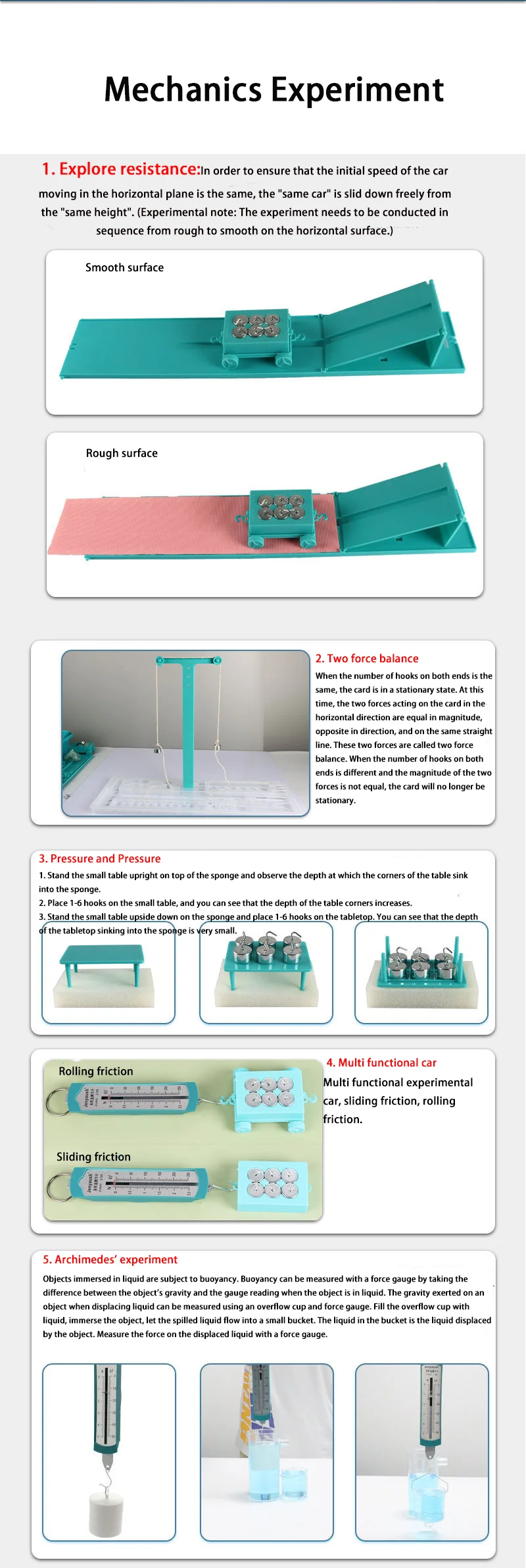 Full Set Physical Mechanics Experimental Equipment  Physics Teaching Instruments And Experimental Equipment