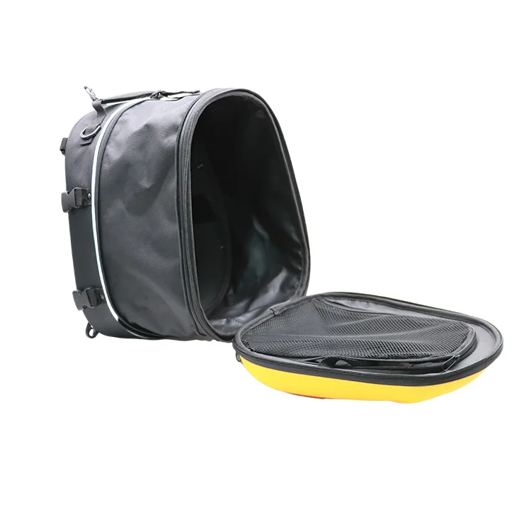 Carbon fiber pattern waterproof durable hard shell EVA backpacks Helmet Carrying Bag motorcycle accessories