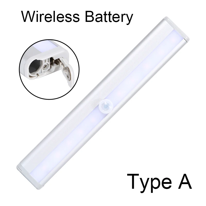 Led Sensor Lamparas USB Rechargeable Motion Wireless Cabinet Light With