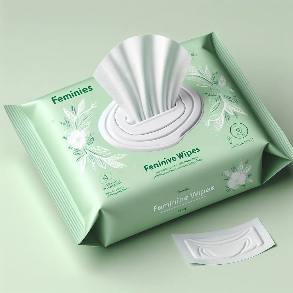 Compostable Biodegradable Unscented Organic Bamboo Flushable Feminine Intimate Hygiene Deodorant Wet Wipes For Women