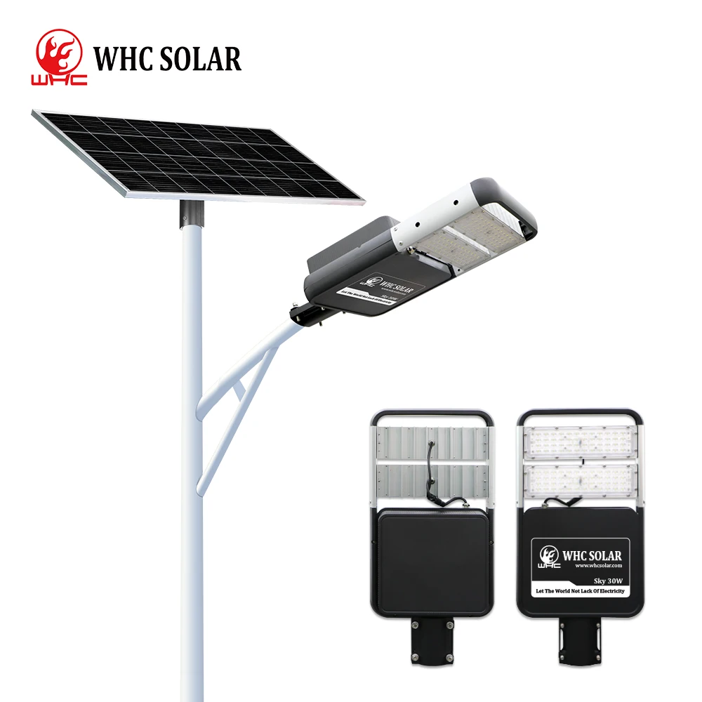 Whc Solar Lights Outdoor LED Solar Lights Remote Control Lamp with Adjustable Solar Panel For Indoor