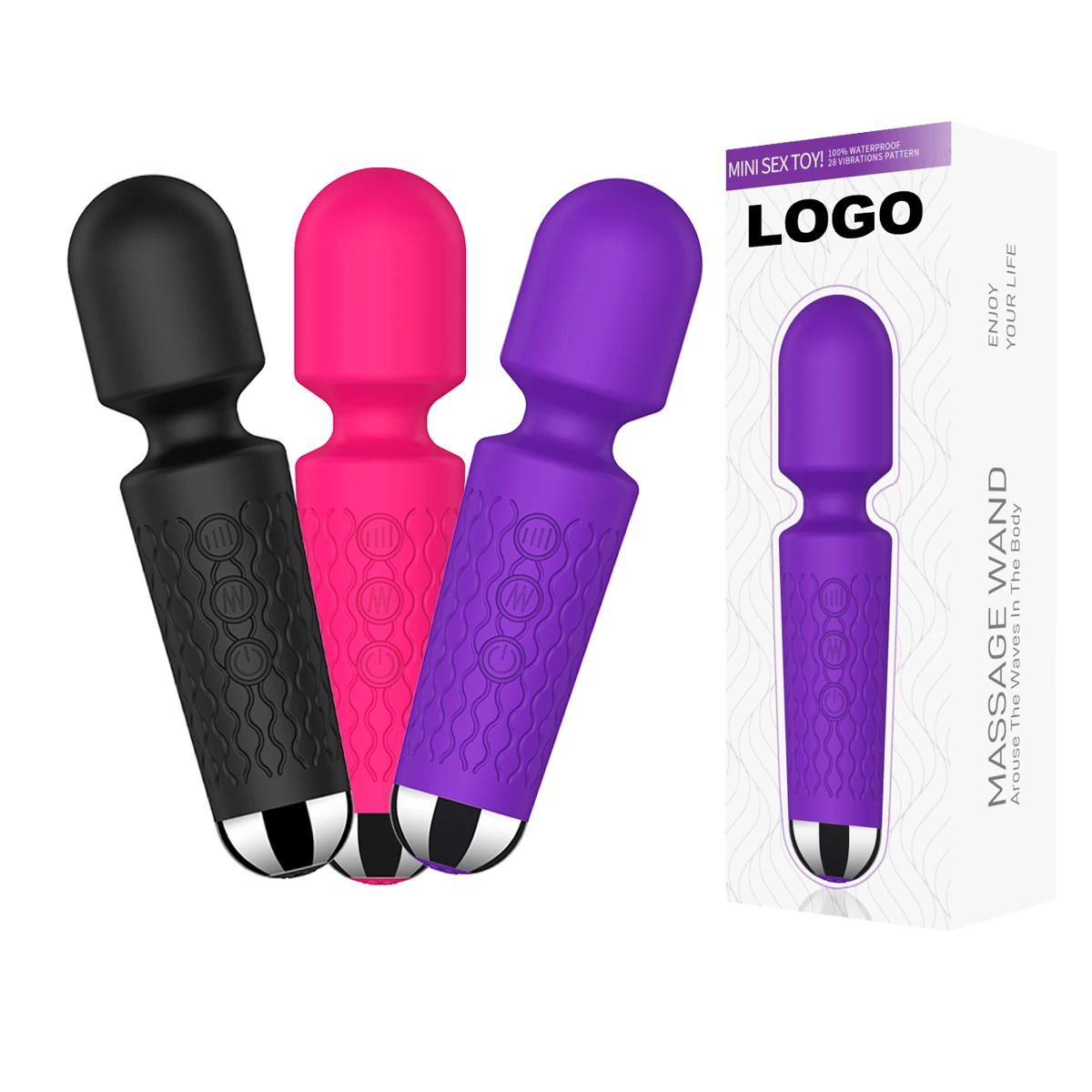 adult Mini Portable Silent Waterproof 20 modes of strong vibration Silicone masturbating  Dildo vibrator sex toys for woman