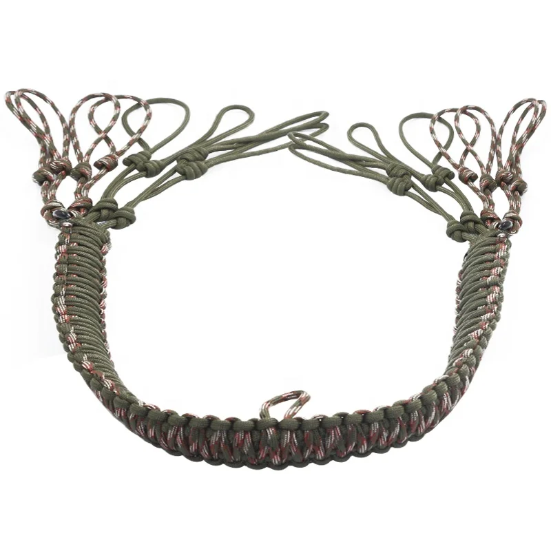Hunting Equipment Accessories Handmade Baided Paracord Game Carrier Tote with 16 Loops