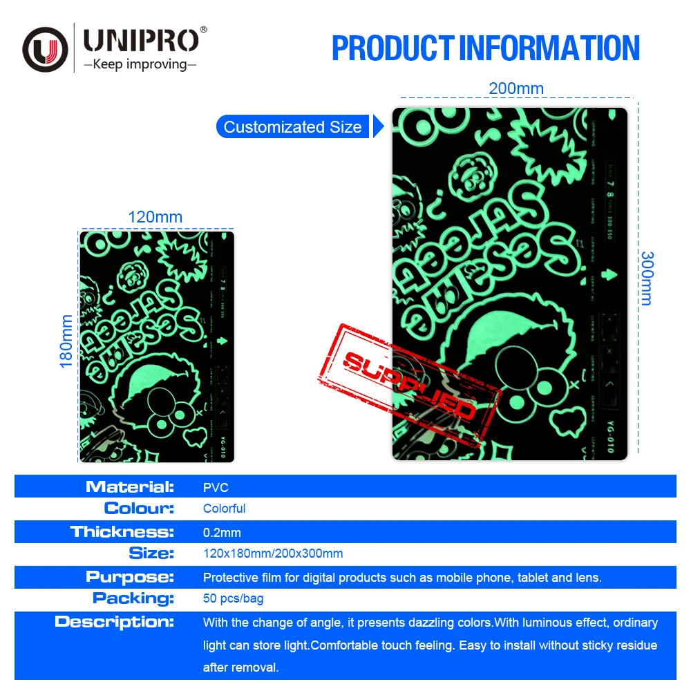 Pet Hydrogel Luminous Dazzling Crystal Ceramic Back Sticker Protector Film Raw Material For Cutting Machine