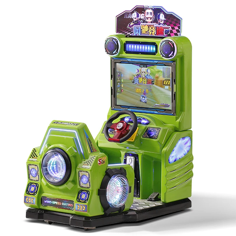 Coin Operated Race Car Arcade Machine Arcade Racing Car Wind Galloping Kart Simulator Machine