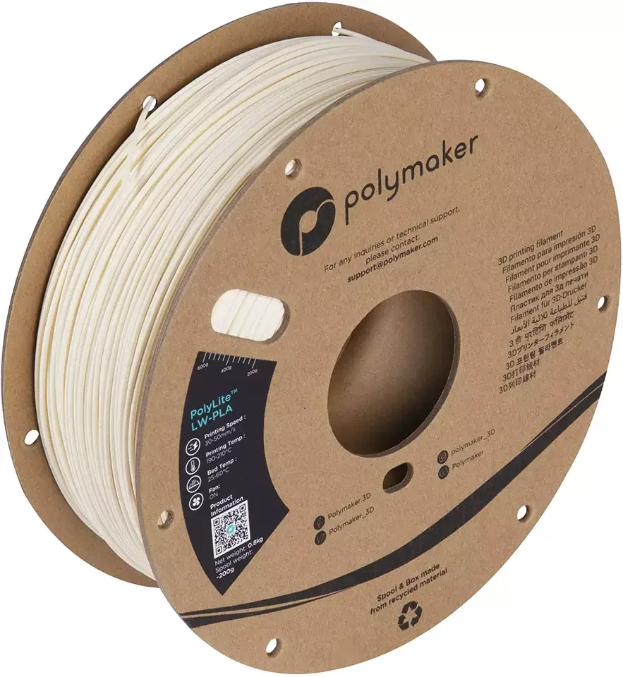Polymaker polylite PLA-LW 3d принтер накаливания 1 75 мм кг легкий вес