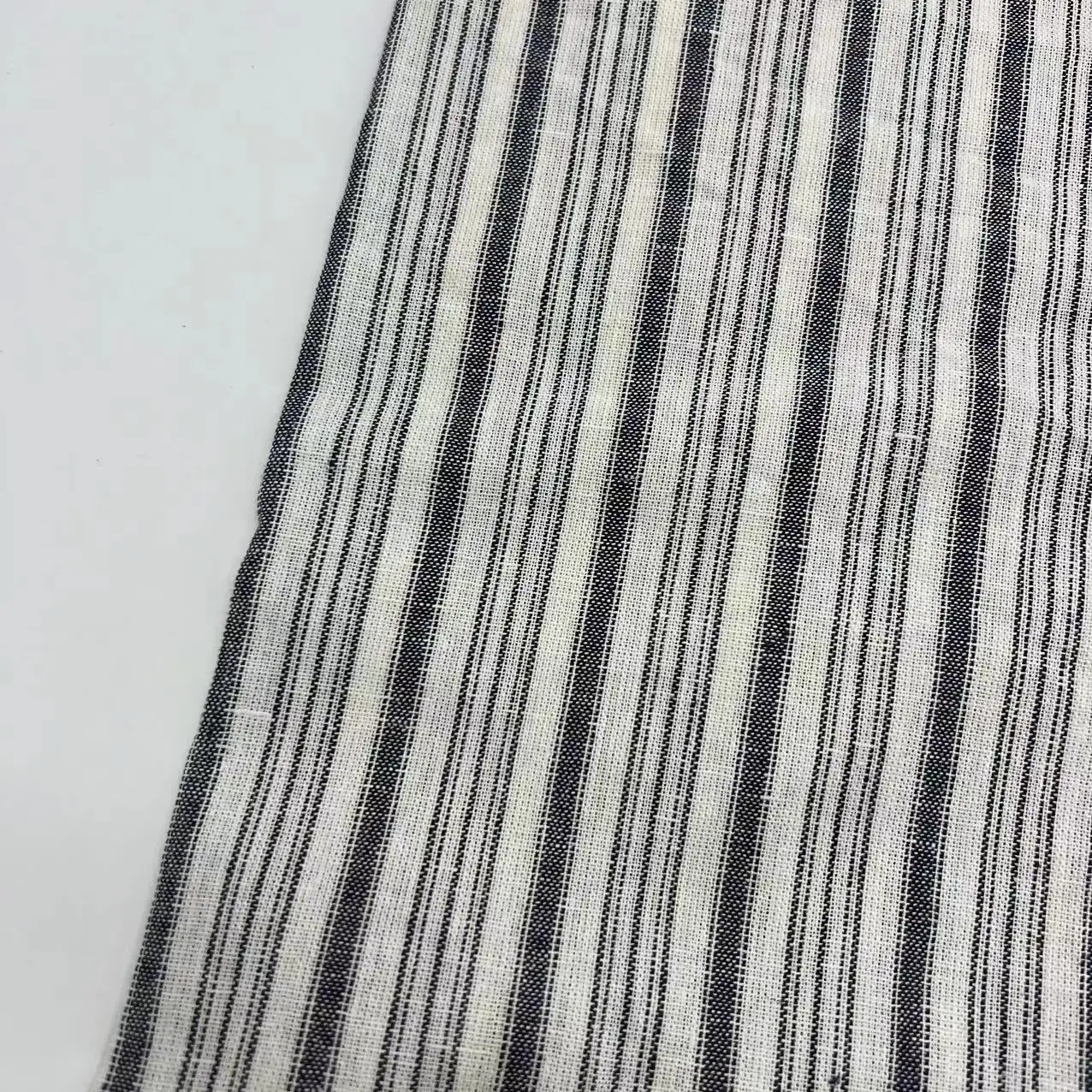 Beautiful color woven patterns 30%L 70%R linen viscose fabric suit for linen dresses