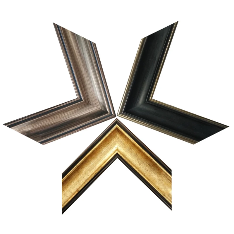 Guancheng DIY PS Retro Dark Gold Painting Frame For Canvas Painting Picture Factory Price Wall Photo Frame Poster Frame