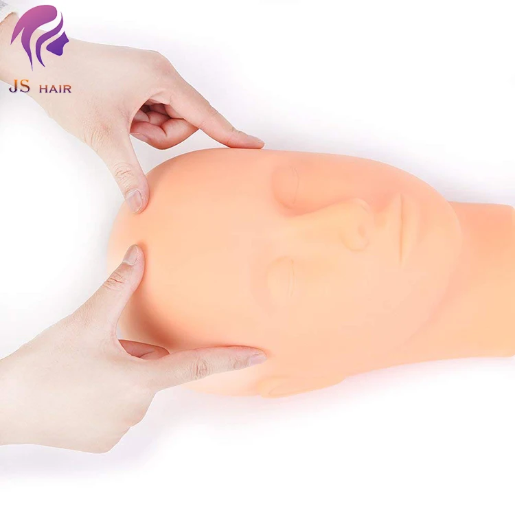 New Arrival real human size Makeup Head Doll For Eyelash Extensions Practice Massage Cosmetology Mannequin Dummy