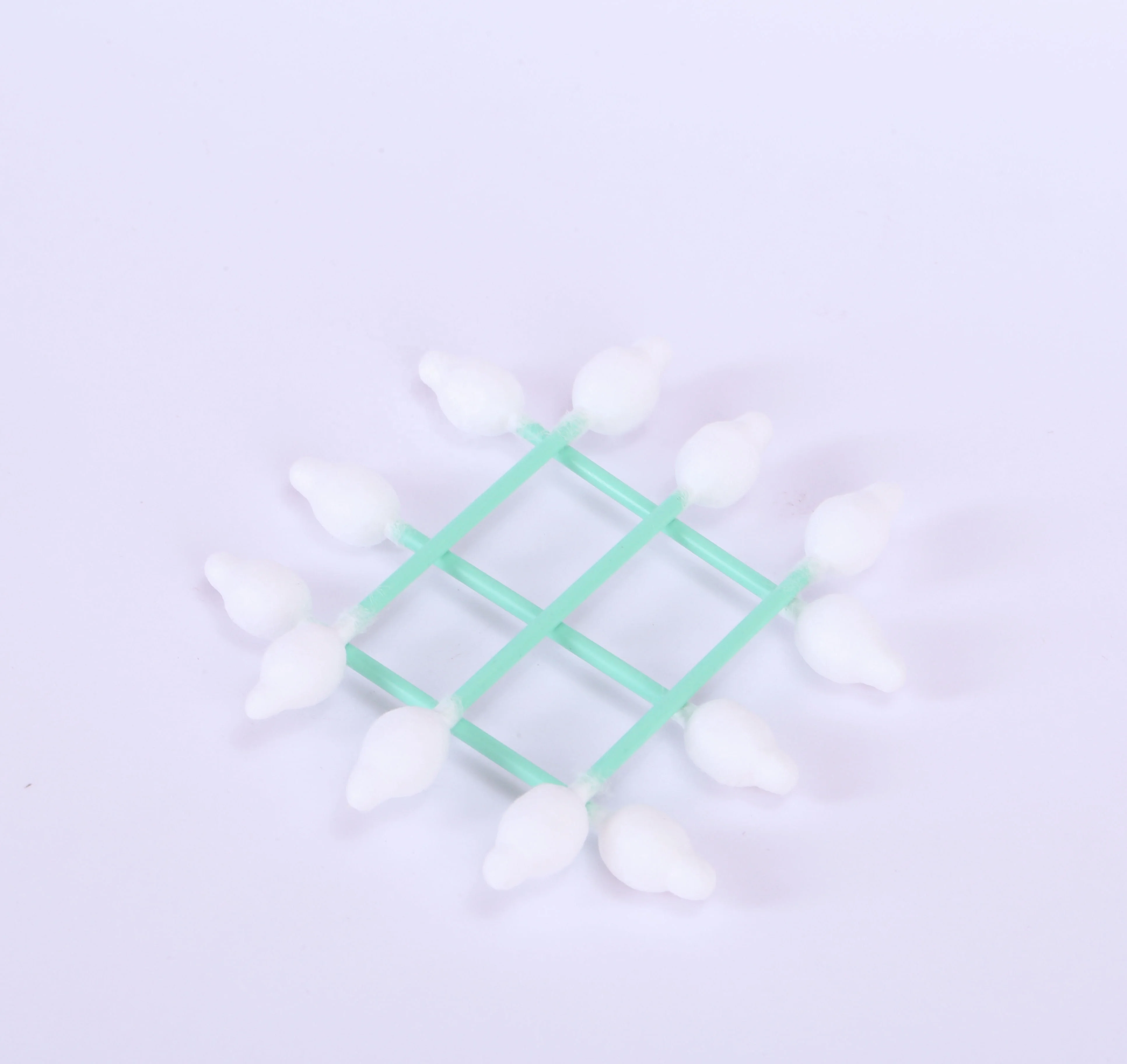 Double gourd head cotton bud plastic stick cotton swab for  baby care in Blister Card