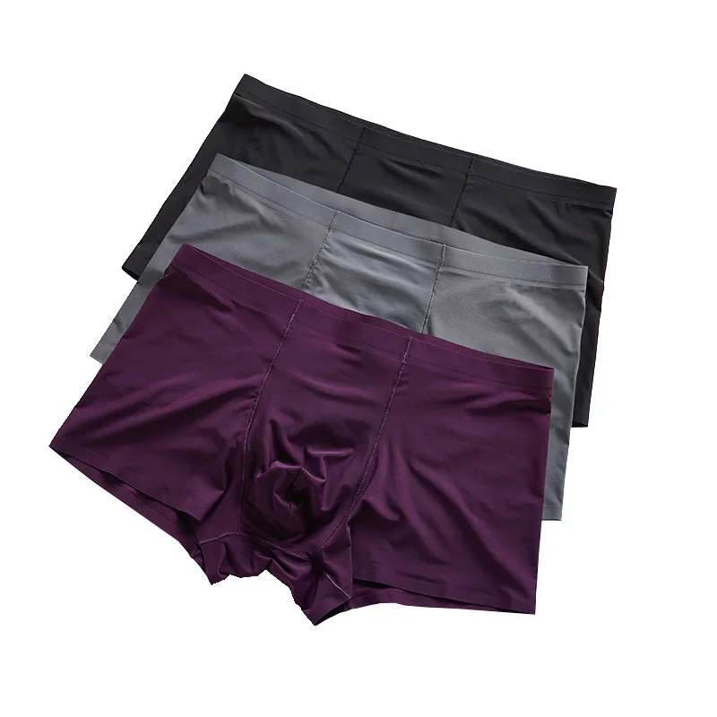 Заводская поставка, высококачественные мужские трусы, боксеры, мужские трусы-боксеры на заказ, Трусы из чистого ледяного шелка