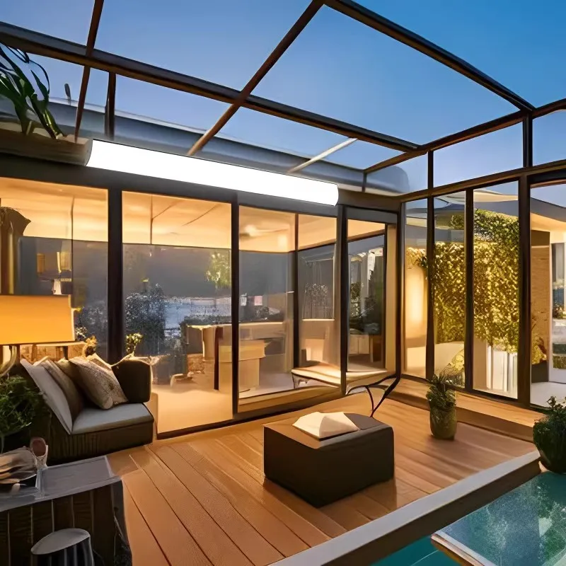 modern Garden Sun Room Glass House commercial glass houses