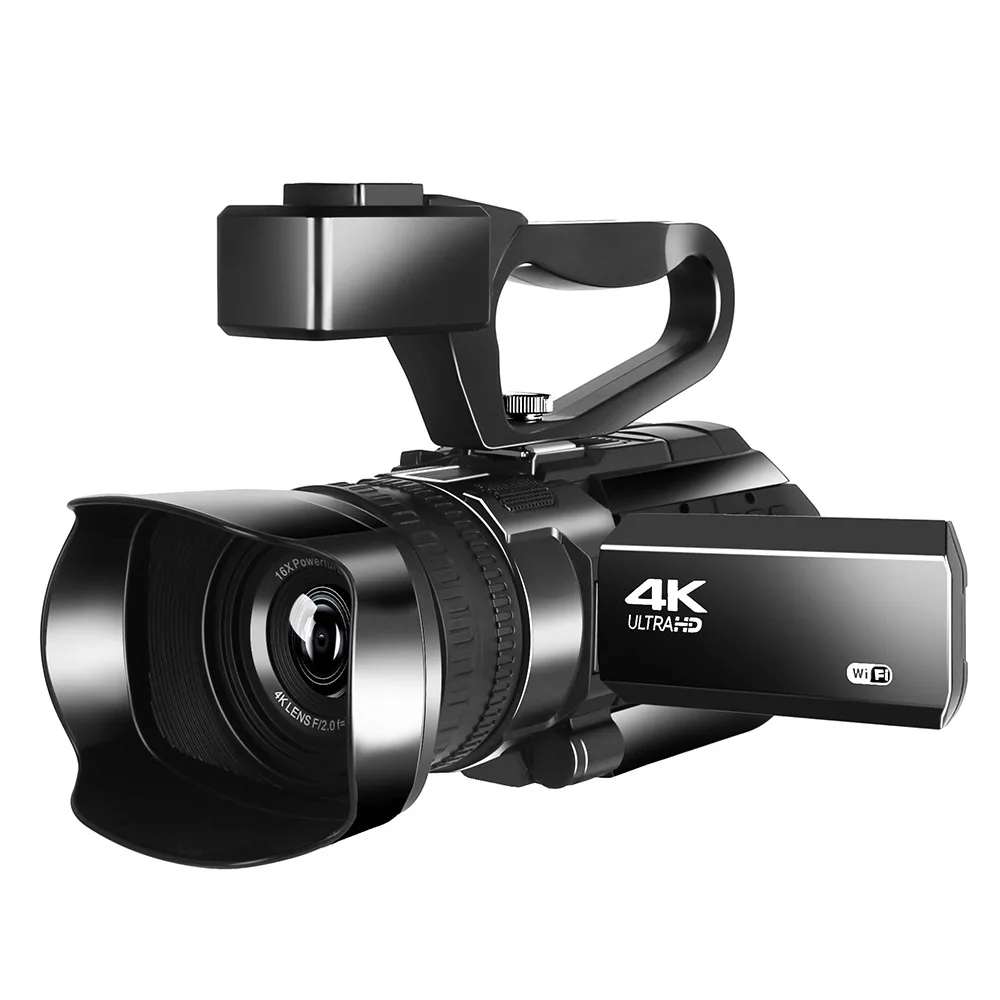 Supply Digital Vlogging Camcorder 48MP Stream Camera for YouTube Live Streaming 30X Digital Zoom WiFi 4K Video Camera